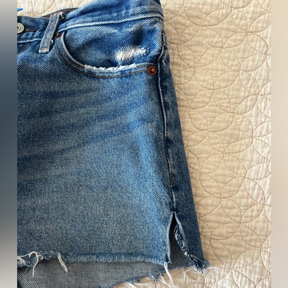 Abercrombie Annie High Rise Short Jean denim size 27 or 4 - Picture 3 of 9